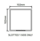 102mm X 102mm One Way End Post  - SEMI PRIVACY HAMPTONS FENCE POST, 7 Year Warranty